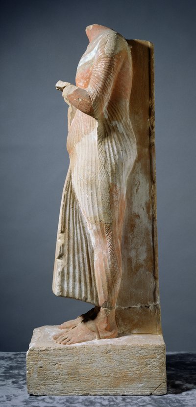 Statue of Akhenaten, side view by Egyptian 18th Dynasty